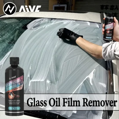 Car Glass Oil Film Remover | AIVC Glass Polishing Compound | Windshield Cleaner for Clear Auto Window Detailing