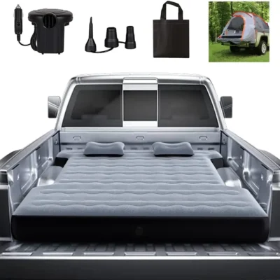 Camping Pickup Truck Bed Air Mattress | Thick Inflatable Air Bed with Pillow | Sleep Pad for Trucks 5.5-5.8 ft