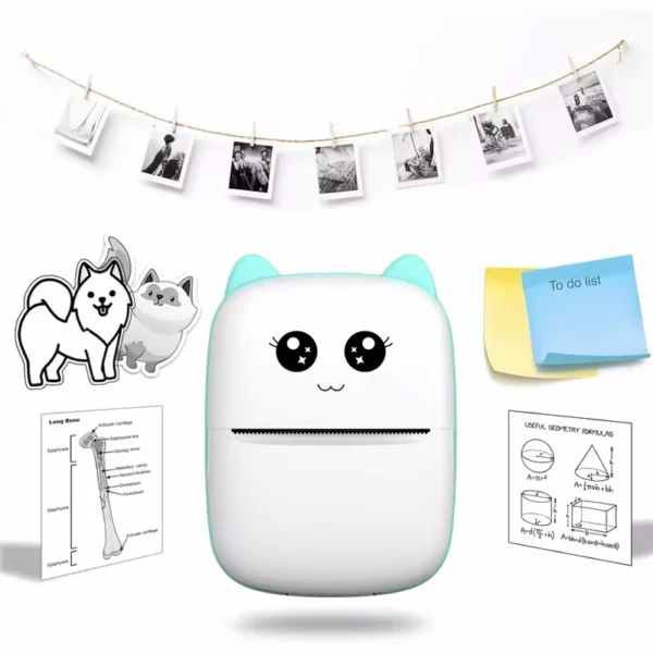 Portable Mini Thermal Printer | 58mm Wireless Bluetooth Photo & Label Printer | Compatible with Android & iOS - Image 2