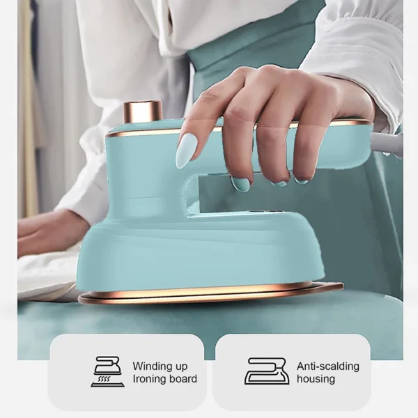 Professional Mini Steam Iron | Handheld Portable Garment Steamer | Wet & Dry Ironing for Clothes | Compact Travel-Friendly Design - Image 2